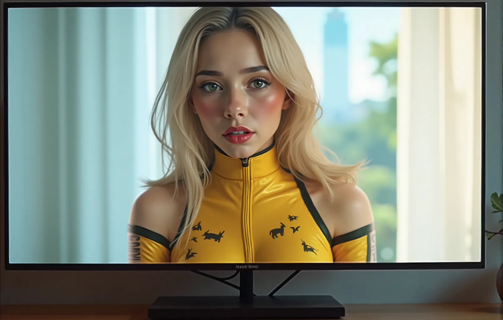 Upload an image of a girl，Generate a video of a girl on TV with one click，The costume is also the same。





<br>Seriously，Who doesn't want to be on TV yet？