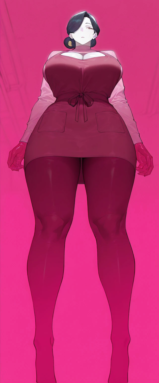 A curvaceous, cute and skinny super large biggest thick ass realistic south korean secretary with legs apart, dressed in a sexy tight-fitting suspender belt that hugs her voluptuous large and thick hips and round huge thick ass . perky breasts, . pantyhose, big and thick and ass, large and thick hips.