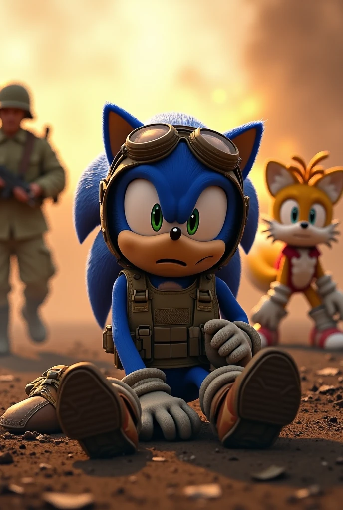 grand entrepôt avec des cargaisons de weed dans le fond avec une grande pancarte en haut ou il y'a ecrit Farm'z Sonic en bleu et il y'a sonic avec les yeux rouge qui fume un joint assis sur un tank et il y'a ecrit sur le bas du tank en bleu en cartoon