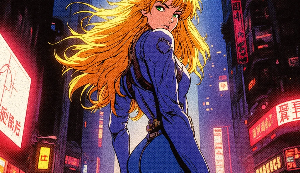 1girl,blonde hair,longhair,cat ears,solo,(yellow leotard:1.4),shoulder armor,belt,black thighhighs,
knee pads,cyberpunk,devastated city,,night, (upper body:1.2),
<lora:PumaSisters003:0.5> <lora:Shiro Masamuneloha:0.5> shiro masamune
