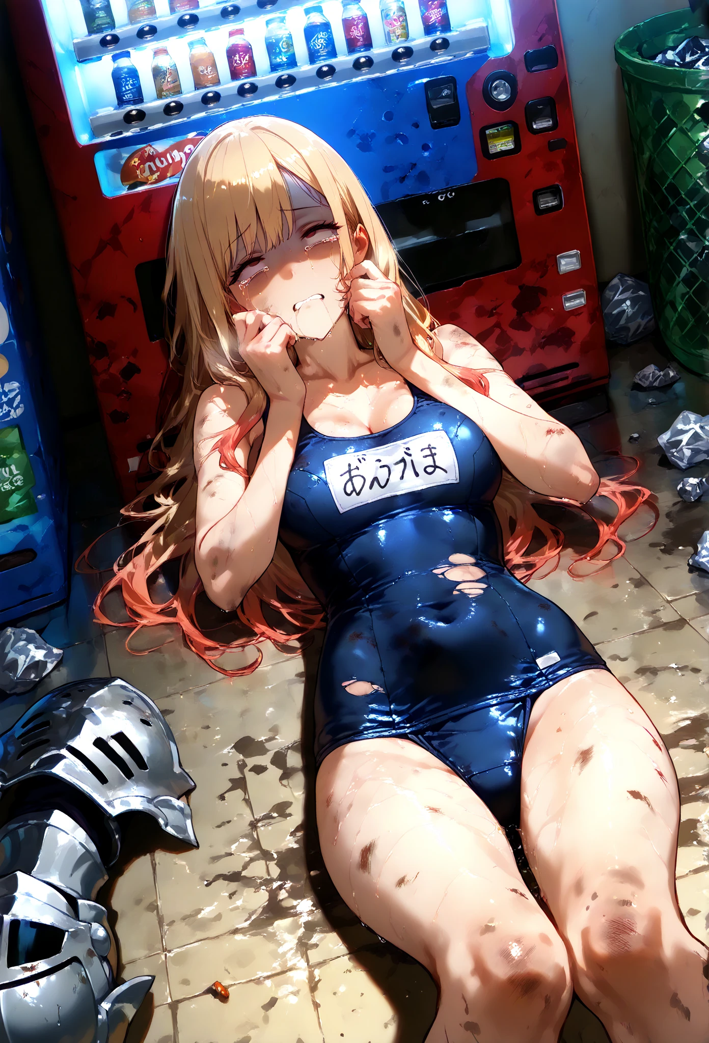high quality,Cute Girls,School Swimsuit,Small breasty nipples are erect
