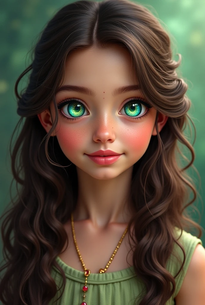full bodi, a young 9 year old daughter of severus snape in a bikini green and silver, beautiful detailed eyes, beautiful detailed lips, extremely detailed eyes and face, long eyelashes, beautiful young woman, watercolor, magical, fantasy, portrait, vivid colors, cinematic lighting, photorealistic, 8k, best quality, masterpiece, highly detailed, intricate details