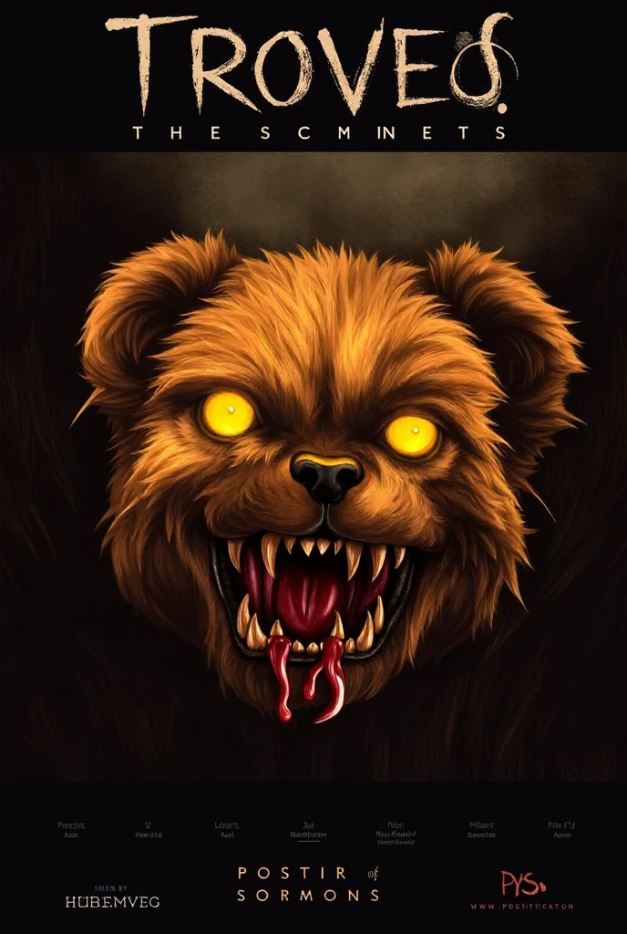 scarry eyes, no human, animal, bear head, flames, bloody, horror (theme), masterpiece, high quality, realistic, detailed, 8k, <lora:Scary_face:0.7>