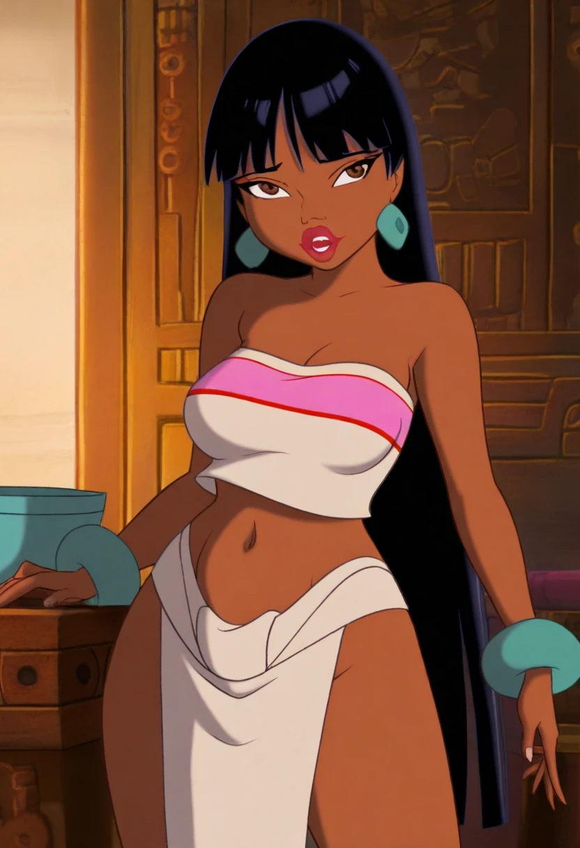 Superwoman has large breasts