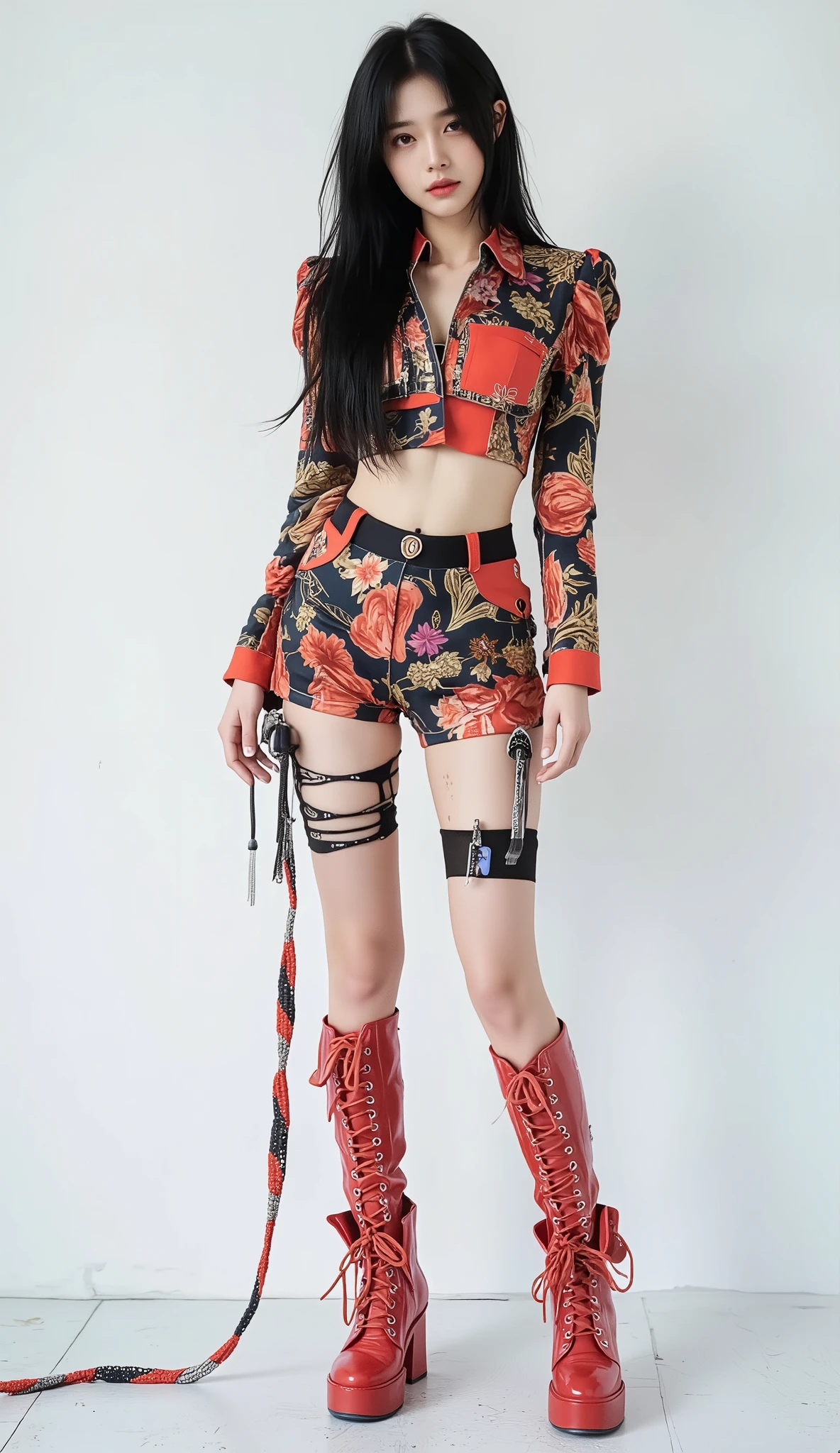 jisoo viral outif, full body shot