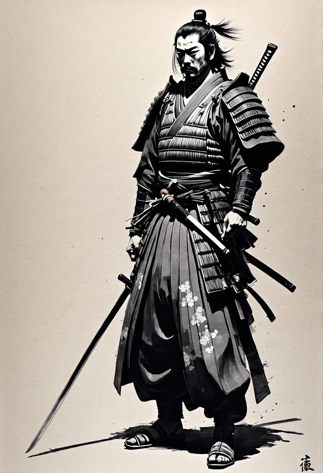 Subtle Samurai Full body,足元までfull body,full body, Japanese Samurai,full body - SeaArt AI