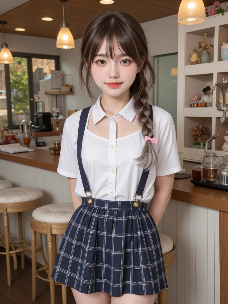 (masterpiece, Highest quality:1.2), One girl, alone,bony body、15 years old