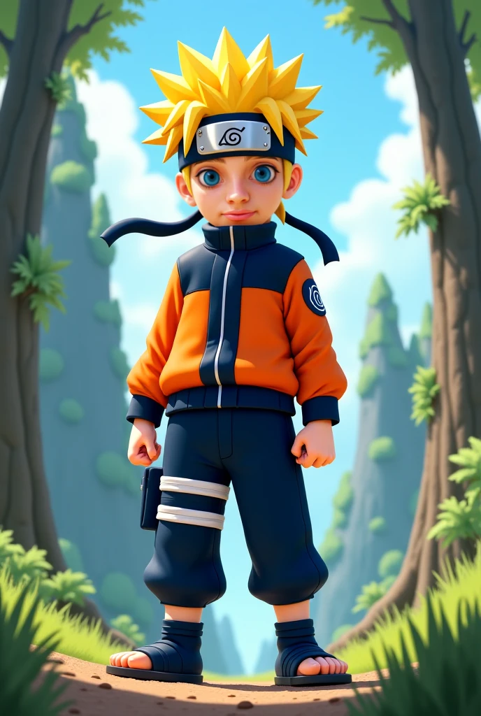 Turn this boy into a Naruto ninja 