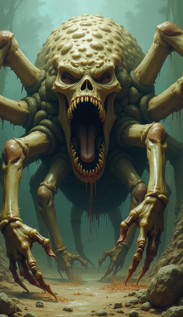 Represents arachnophobia as a demon