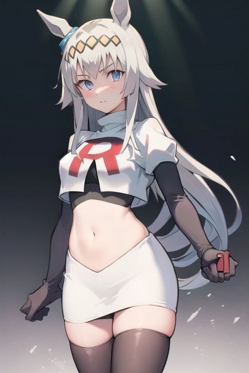 masterpiece,Highest quality,High resolution,shape,Very detailed,8K ,Super adopted, Super detailed girls, Ultra-fine illustrations, break, Perfect female body, high school student, One Girl, Black oversized swimsuit, White background, Large Chest, (Emphasis on the crotch)) White semi-long hair, (((Full body image))), (Hair on one eye:1.6), (White skin), Red Eyes,