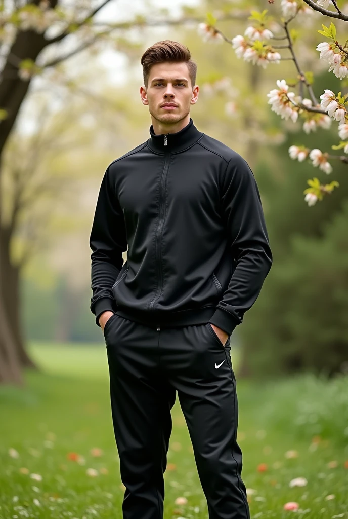 A golf jacket with the Nike logo 