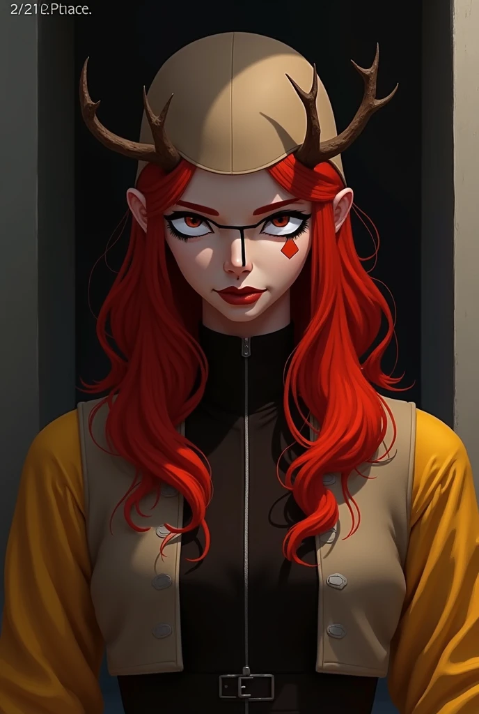 Masterpiece, best quality, portrait, female fox girl, pale skin, black lips, orange which she always has tied in two braids that hang over her shoulders, wears large round glasses, dark brown eyes, doesn't wear makeup, freckles, beautiful, college professor, professional attire,