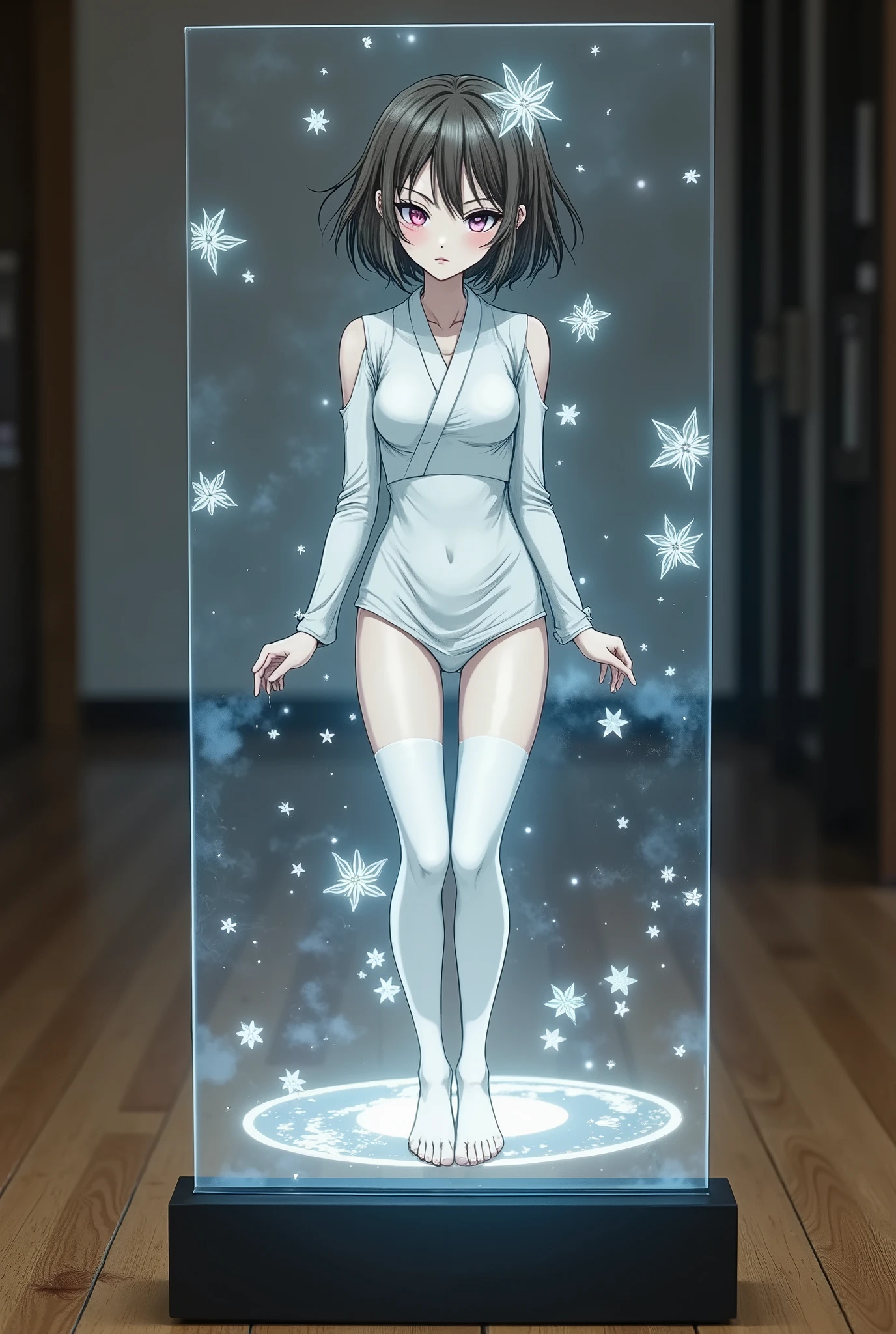 Clear Raiko、Flat Print on Thin Acrylic Screen, Clear Printing That Transmits Light, Light Transmission and Real Reproduction