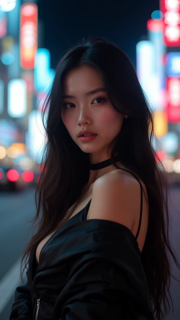 Asian beautiful girl with big breasts