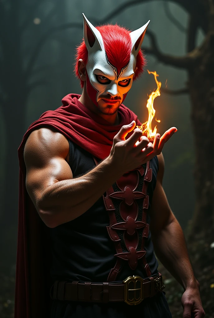 A devil muscular man, perfect body, perfect face, perfect hands, perfect green eyes, red lips, sexy smile, sitting on a throne at a hell of fire, Red suit, detailed and intrincicated,, fames, sparks of fire, ashes, smoke, HD, photoshoot