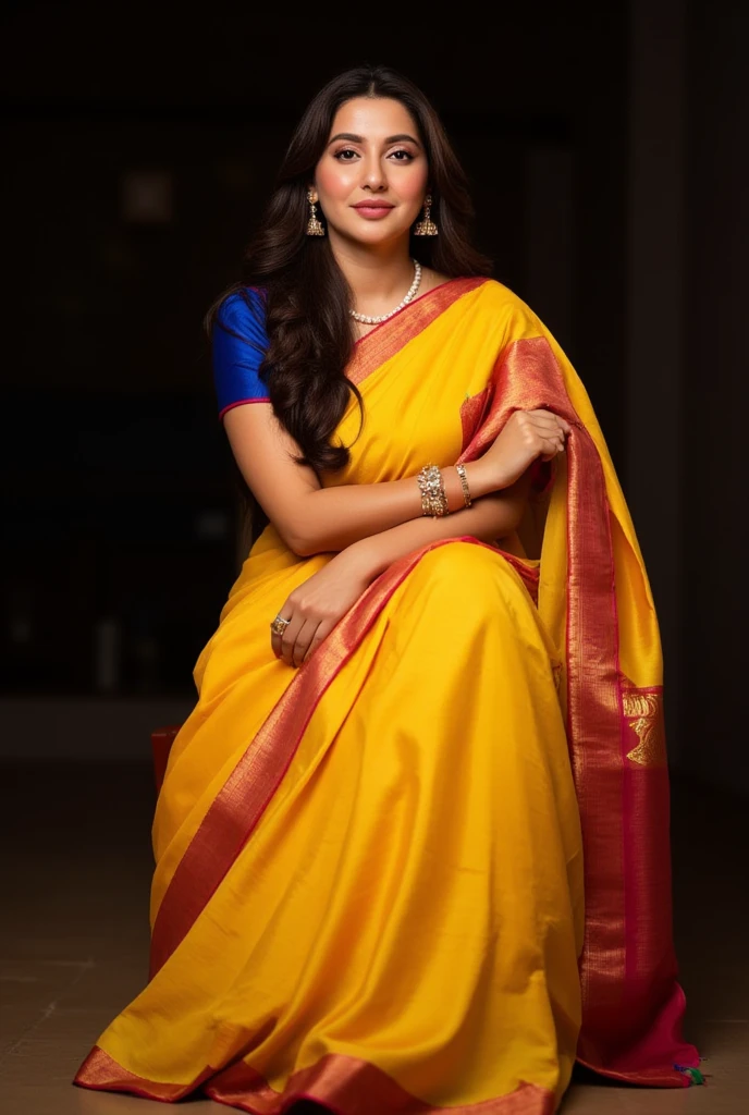 wear designer printed Saree and strapless bra, a bindi on the center of the forehead, full body covered in clothes, Indian temples in background, flower basket, very well dressed, going to temple for prayers, golden heavy jewellery, very beautiful 25 year old indian girl, full body photo, mehendi in hands, random hair style, holding Puja plate with Puja items for lord Shiva, lord Shiva temple in background, jewelry, gem, necklace, necklace set, tika, vermilion, nathiya, ear rings, mangalsutra, golden haar, gold bracelet, anklets, thick lips, holding flower basket for Puja in hand, skindentation, parted lips, full body photo from front, beautiful face, beautiful body, (detailed eyes), ulzzang-6500-v1.1, thick eyelashes, long eyelashes, random hair style, broad light, backlighting, bloom, light sparkles, chromatic aberration, sharp focus, Nikon Z 85mm, unparalleled masterpiece, ultra-realistic 8k photos, best quality masterpiece, best quality,