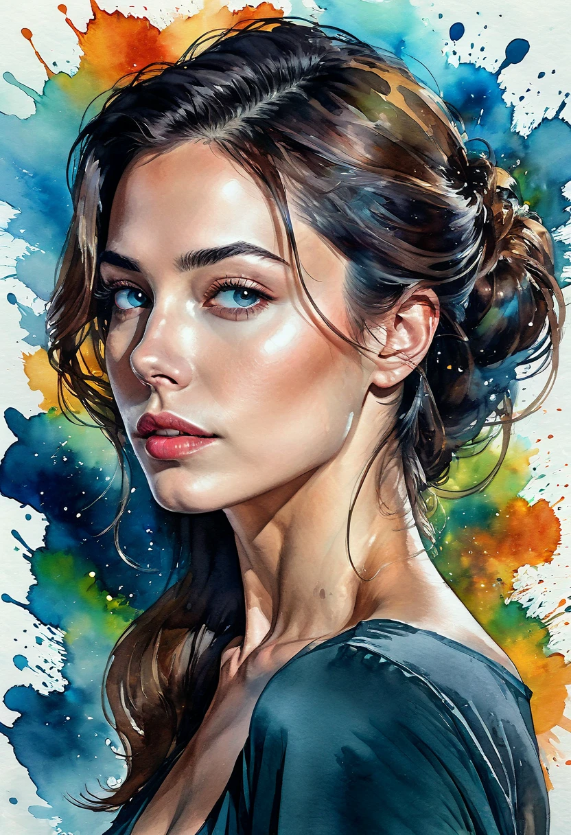 Colorful beautiful girl: a giru 28-years old, messy hair, oil painting, nice perfect face with soft skinice perfect face, blue yellow colors, light purple and violet additions, light red additions, intricate detail, splash screen, 8k resolution, masterpiece, cute face,artstation digital painting smooth veryBlack ink flow: 8k resolution photorealistic masterpiece: intricately detailed fluid gouache painting: by Jean Baptiste Mongue: calligraphy: acrylic: watercolor art, professional photography, natural lighting, volumetric lighting maximalist photoillustration: by marton bobzert:, complex, elegant, expansive, fantastical,  <lora:rmadart3NoiseoffsetSD1_v10:1>, wavy hair, vibrant