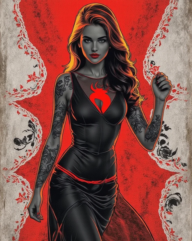 Photo of black widow with text that says "sacred-soul sacred life"