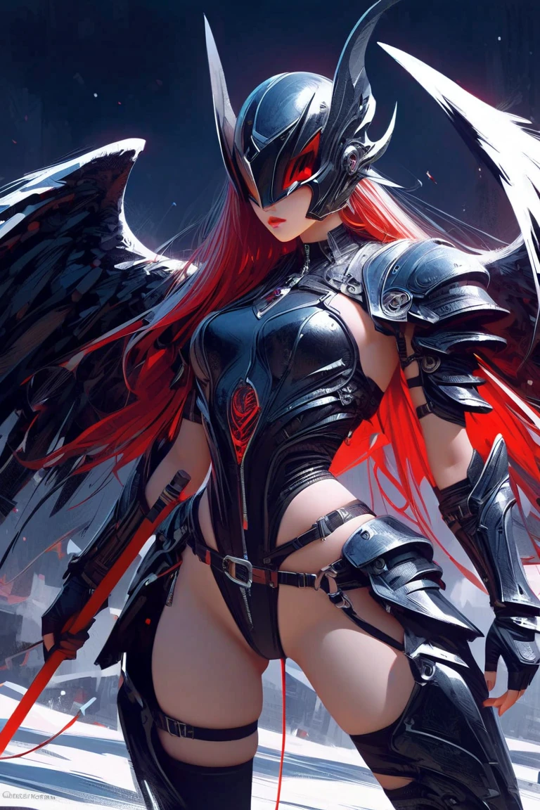 black,clair obscur, Ray tracing, movie lighting, cowboy shooting, 8k, Yes, Super details, precise, best quality, Award-winning, Award-winning, A High resolution, masterpiece, high detail,Guweiz on Artstation Pixiv, Popular topics on artstation pixiv, Detailed number concept art, author:Yang Jie, 2. 5D CGI anime fantasy artwork,ultra high definition,8k ,Realistic skin texture,clair obscur, Ray tracing, movie lighting, 8k, Yes, Super details, precise, best quality, Award-winning, Award-winning, A High resolution, masterpiece, high detail,in the snow,Clear,masterpiece, best quality, 8k, number, 1 girl, alone, stand up, hair accessories, Red eyes, Heartless expression, Bloodstained mechanical parts, electric wire, cable, failure effect, scary, Science fiction, futuristic, The background is darker inside, neon lights, Cyberpunk characters, surreal, strange, Disturbing, spine-chilling, scary, Western Metal,Red eyes,发black,Black long gloves,Rompers,leggings,Highlight her graceful figure,Wrap your whole body and stand up,symbiont,((Raised sexy)),One-piece Pants,Red eyes,Venom Possession,发black,Black long gloves,Rompers,Black one piece,Blood-red eyes,best quality, High resolution, super detailed, Vivid texture, mask, bangs,wear socks,tears,Covered with Black slime