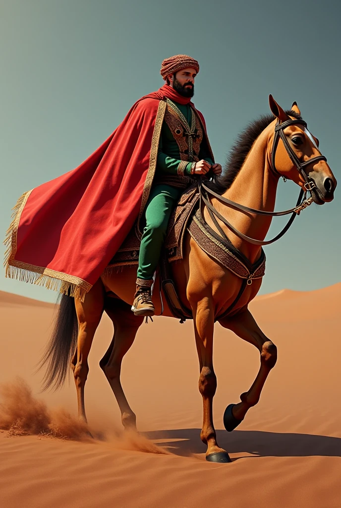 cinematic still,close-up, hyper-realistic photo of cool Sultana in Middle-Eastern fantasy armor and sunglasses riding a camel in desert during sandstorm, pistol in hand, futuristic,swpunk,photorealism, flowing dark brown hair, Dune, (((curved sword))) on belt,by David Lynch,scarves, veil, ornate jewelry, vivid colors, cluttered, Oasis, HDR, natural lighting, shot on dslr, Fujifilm X-13, 8k,film grain, triadic colors, trending on artstation, mushroom rocks, Darude, <lora:epiNoiseoffset_v2:0.7>