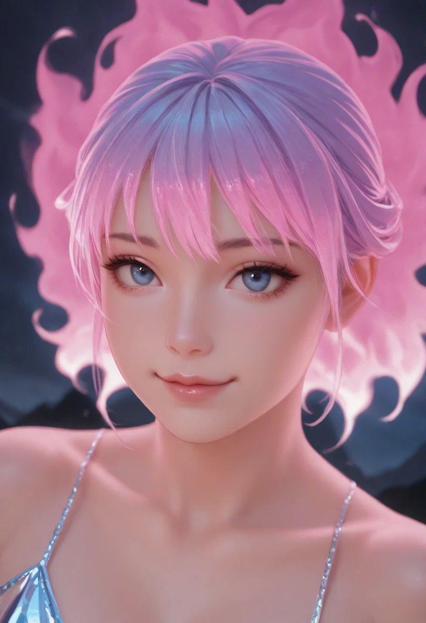 (4K quality:1.3),(Highest quality:1.3),(19 years old:1.3),(Large Breasts:1.6),Overdeveloped breasts:1.6,Big Breasts:1.6,世界一Large Breasts,Extra large chest:1.3,One of the largest breasts in the world,Saggy breasts,rich,Upper Body,smile,Japanese Voice Actors,Overflowing breasts,(jewelry),Captivate a man,Cleavage,(Con Cafe:1.5),(Celebrities:1.4),(thin:1.2),(Tight waist:1.4,(Night viewの良いホテル:1.1),(luxury:1.2),(Arisa Hanyu:1.5),(anorexia:1.4),(Night view:1.3),(Close up on face:1.2),Catchlight,(Child face:1.6),(smile:1.1),(Lori:1.5),(Pink Hair:1.6),(Short Hair),(Deep pink eyes:1.4),(2D cuteness:1.5),(Cute Makeup),Beautiful fingertips,Black lace collar,(Looking up:1.2)