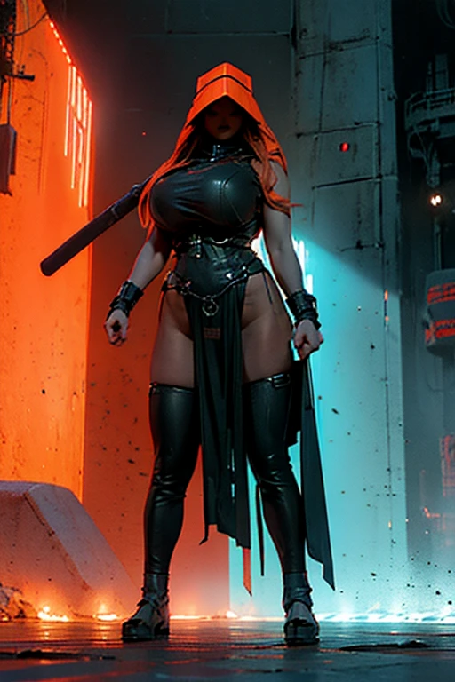 (masterpiece, Top quality, best quality, official art, beautiful and aesthetic: 1.2), ((curvy thicc mature Denise Milani:1.2)), ((black leather long-sleeved formal army shirt, buttoned up:1.5)), ((long black leather pleated skirt:1.5)), ((cropped, straight jet-black hair:1.3)), (tiny waist), ((thicc, thick thighs:1.5)), ((beautiful large green eyes):1.3), (intimidating pose in a boxing ring), (full-body portrait), (vivid colors), (metallic textures), (hot red lips, makeup:1.3), sexy fighter, prominent breasts, rock solid breasts, missile shaped breasts that defy gravity, (full body portrait:1.3), large calves, bulging calves, long erect nipples, detailed poking nipples, big_boltedontits, boltedontits, th3p1t, sakimichan,