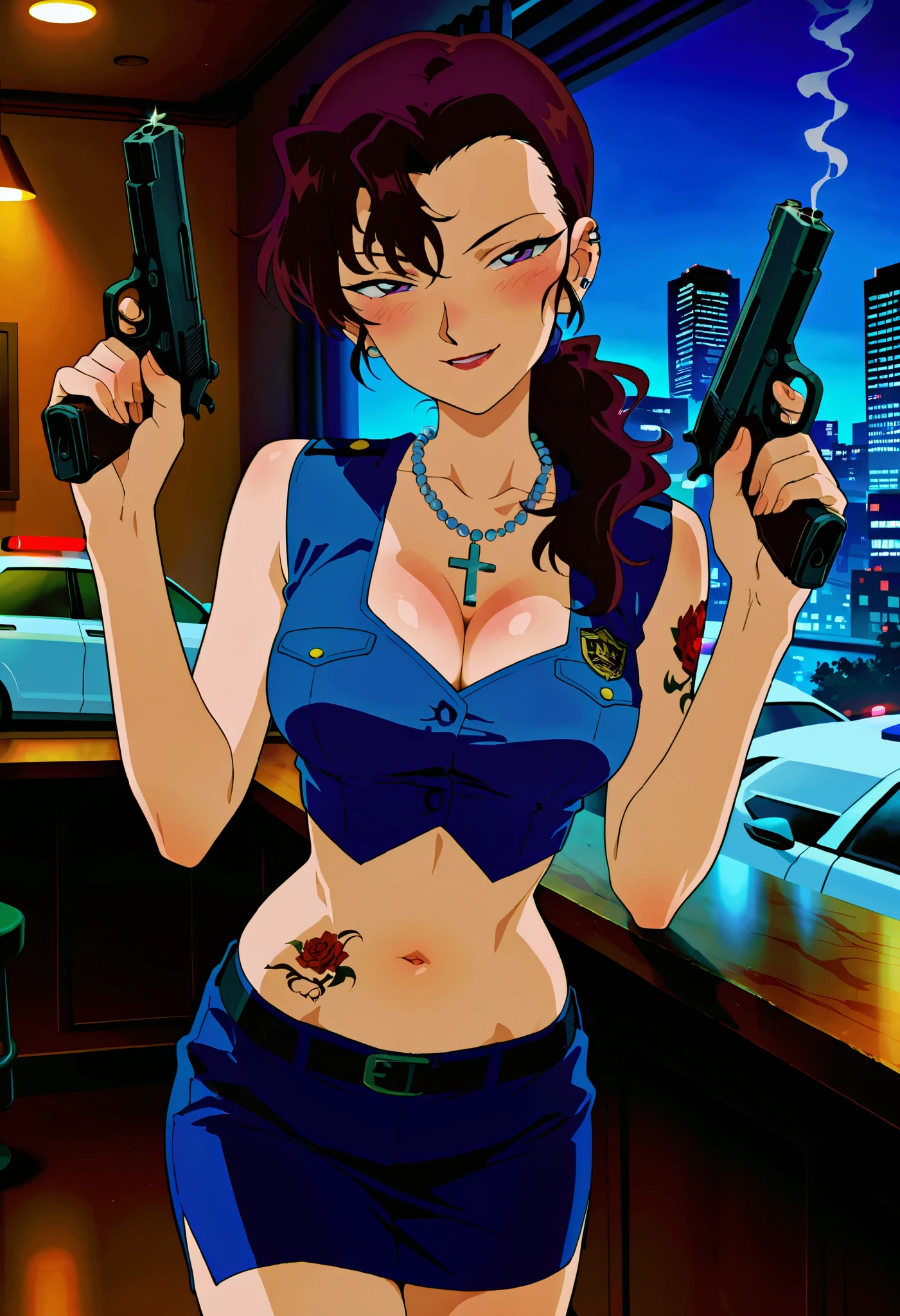 best quality, masterpiece, 1 girl, upper body, (silhouette lighting;1.4), sobbing, (drooling:1.4), (french braids hair with bangs:1.3), retrofuturistic style yellow and blue bikini, jacket, gloves, (small breast, cleavage, underboobs:1.2), (retrofuturistic style shopping street:1.3)