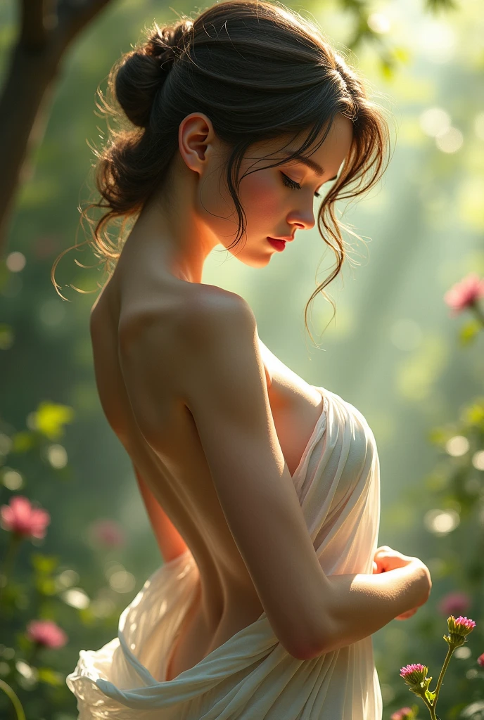 A nude girl