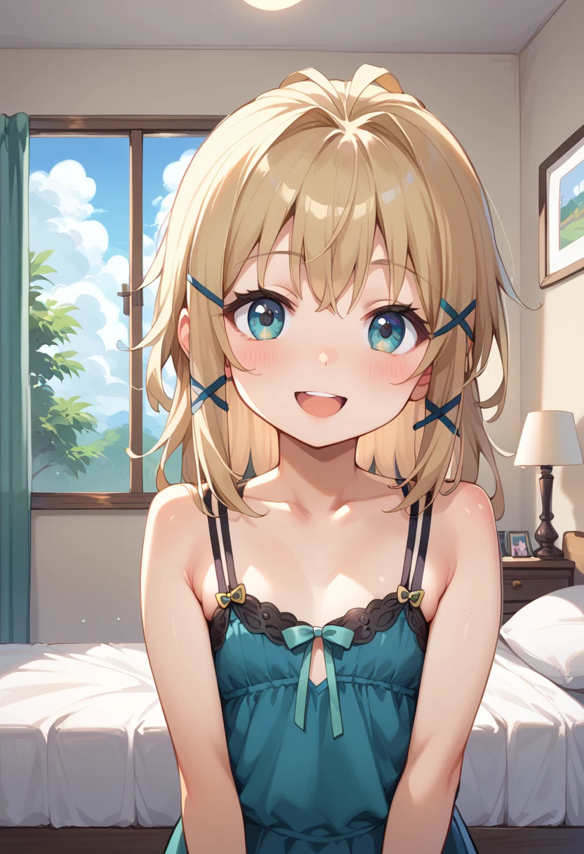 (super fine illustration:1.2),(masterpiece, 8k), (best quality, high quality:1.4), perfect anatomy, hyper detailed, ultra detailed,masterpiece background,beautiful detailed background, v8k wallpaper,perfect design,award-winning art,atmospheric,
BREAK, 1 beautiful girl, girl, (cute:1.5),(Little:0.5),(cute:2.0),(change:2.0),(12 year old girl),(big breasts:1.65),(chin hair,blonde,blue bow,green eyes,Eyebrows visible through the hair,side lock,long hair with bangs parted, hair flower, hair ornaments, big ribbon in hair, curly hair, ponytail:1.6),:he, white feathers, one thin white wing, Ang he wings, spread your wings, shining wings),pit \black},glowing skin, beautiful skin, Shining beautiful skin, open your mouth, bashful smile, alone, tooth, upper teeth,(long eyheashes, double eyheids:1.2),alone, glowing skin, beautiful skin, Shining beautiful skin,(highest quality face),(highest quality shining eyes),
BREAK, ((white camisole), detailed frilled camisole), (red skirt, detailed laced skirt), (tiara, necklace, earrings), standing, field, lake, trees, outdoor
BREAK,wakame,wakame,wakame,(looking up,from front above:1.5)
(going up on stairs:1.5),
BREAK,(Blurry background:1.3),(absurderes, hight resolution, Super Detail Art),cel shading,Clear Color, Lonely optical effect, Beautiful pictures, Bright glow, mystic atmosphere,(Close-up of girl:1.1), Mystical light particle effect,manga influence, clean line drawings,