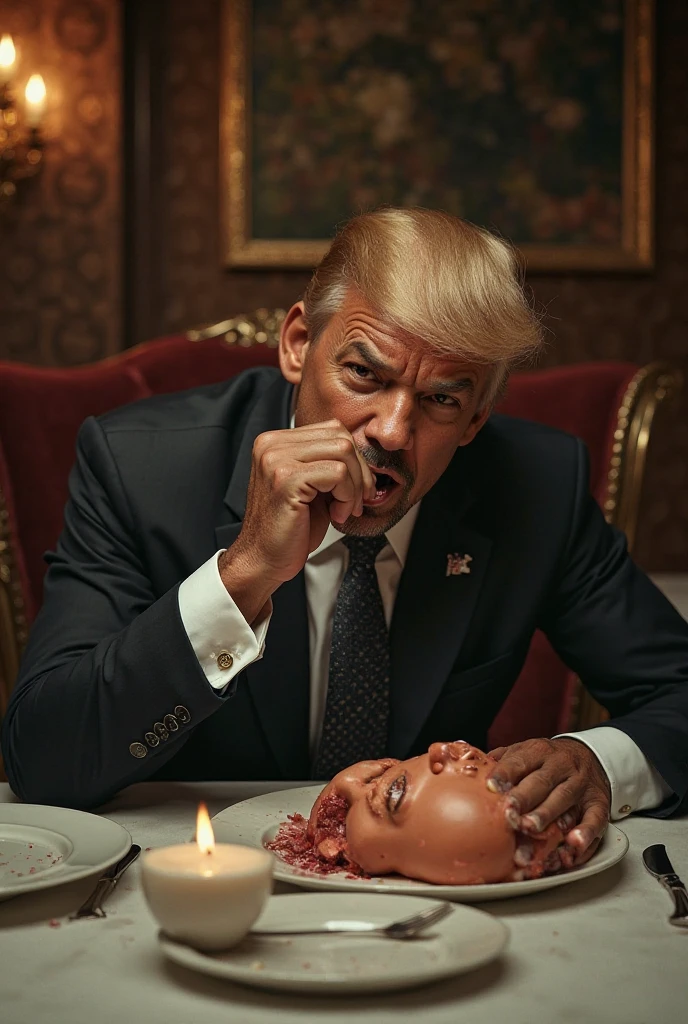 Trump eats