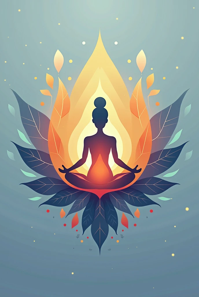 Create a captivating meditation music channel cover with a Chakra theme. Witness the harmonious blend of the seven Chakras and their respective colors and symbols—Root (Red), Sacral (Orange), Solar Plexus (Yellow), Heart (Green), Throat (Blue), Third Eye (Indigo), and Crown (Violet).

Maintain a sense of balance and energy flow by illustrating the layered structure of the Chakras. Evoke a tranquil and meditative atmosphere through soft tones, fluid lines, and harmonious patterns.

Incorporate natural elements related to each Chakra, such as lotus flowers, water droplets, or
