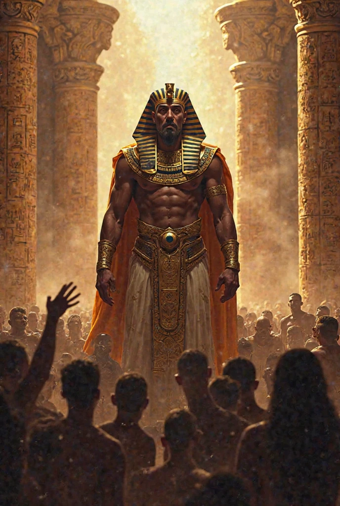 Pharaoh ordering the death of all newborn males in Egypt