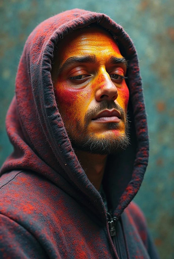 ananmo, (estilizado por Prateep Kochabua:0.9) , 3D rendering, photo over the shoulder of a ridiculous "Procurando pelo Sr.. Goodbart", Banhado em sombras, Jogos de luz e sombra, Uma cor, Ultra HD, Psychedelic, ((perfect face, ((male face)), (fantastic:1, 5), (best quality :1.5),((whole body:1.9))