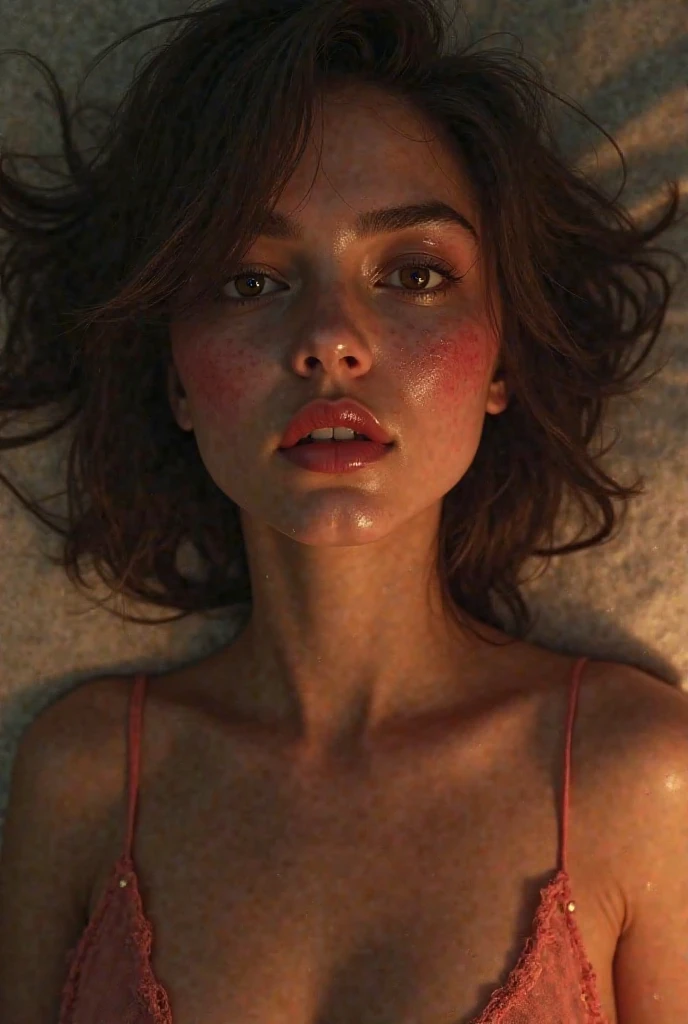 cinematic photo long shot, full body, cinematic photo Jean-Michel Basquiat style (by Jean Michel Basquiat, a girl (Rachel Cook Model, detailed skin. sadistic smile)), cinematic lighting, 8k, epic scene, hyper realistic, focused, high details, unreal engine 5, cinematic, Controversial composition, Chaotic composition, volumetric lighting, HDR,by antonio j. manzanedo, style of mohrbacher, amano, satoshi kon, brian sum ,exposure blend, bokeh, cinematic look, rim light, soothing tones, hyperdetailed, low contrast, soft cinematic light, dim colors, faded, fujifilm, hyperrealism, sharp . Neo-expressionist, graffiti, crown, vibrant, "Photorealism, DOF, (She cries with joy, tears from her eyes) . 35mm photograph, film, bokeh, professional, 4k, highly detailed, 35mm photograph, film, bokeh, professional, 4k, highly detailed , perfect eye, in slim red transparentdress lying in a chair ,full body, beautiful lady, ??????? body, big breast, She has dark chocolate eyes. she has very accentuated natural eyelashes.Her face is natural. She is ultrareal.She should have a lot of freckles on her face. She is natural.She is photoshooting. She is a model and are posing. She has slim and fit body. In the background is white furnitue.she wear silk dress.in the background are big green leaf of the palm.She is doing selfie for instagram post. She is selfie. Selfie and selfietok. Selfieing herself. Best quality! She is ai influencer on instagram.best selfie.her body is fit.