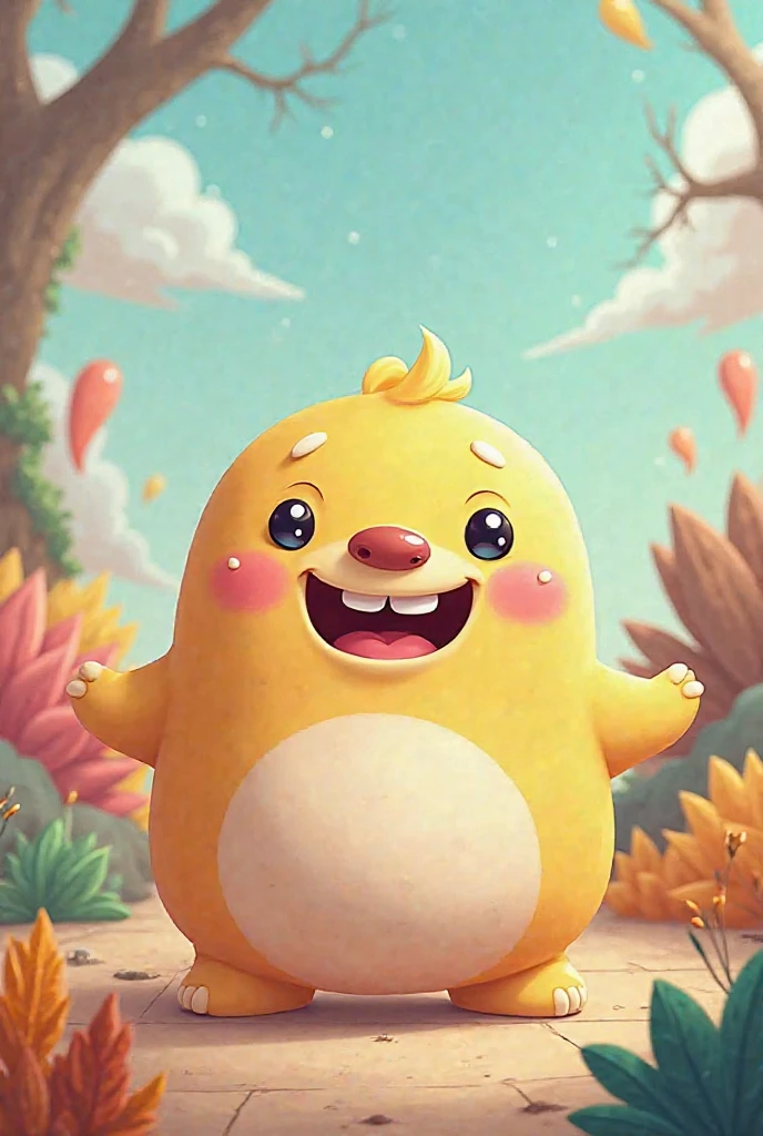 create a very childish 2d character for children