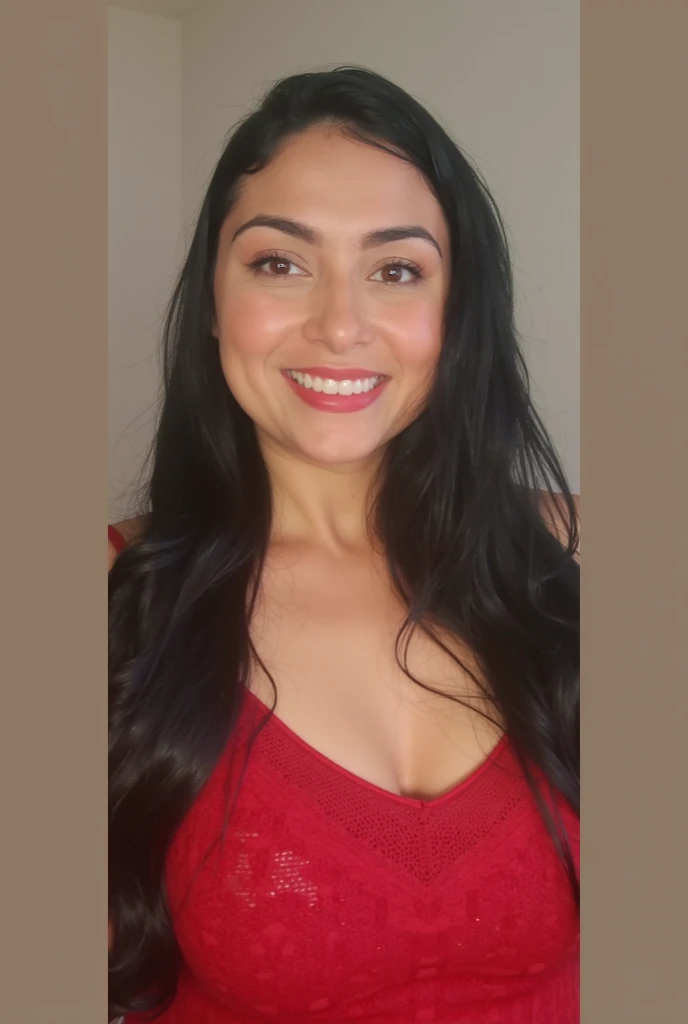 (best quality,4k,8k,highres,masterpiece:1.2),ultra-detailed,(realistic,photorealistic,photo-realistic:1.37),mirrored,selfie,pink dress,detailed face,beautiful,confident,artistic lighting,shiny mirror,reflection,curly hair,sparkling earrings,delicate necklace,rosy cheeks,perfect selfie angle,stylish pose,modern interior,soft lighting,morning sunlight,vibrant colors