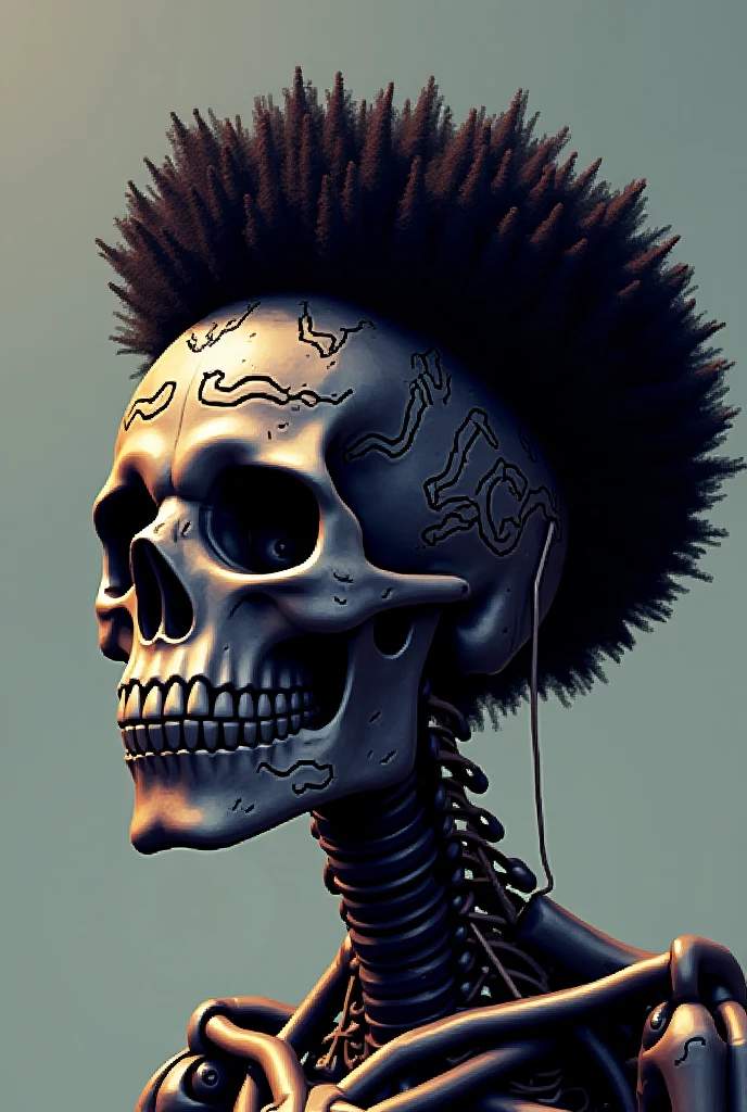 8k, best quality, high resolution, skeleton of a man, (masterpiece, high resolution, detailed), afro skull, afro skull with 70s sunglasses, no body, only face, light background