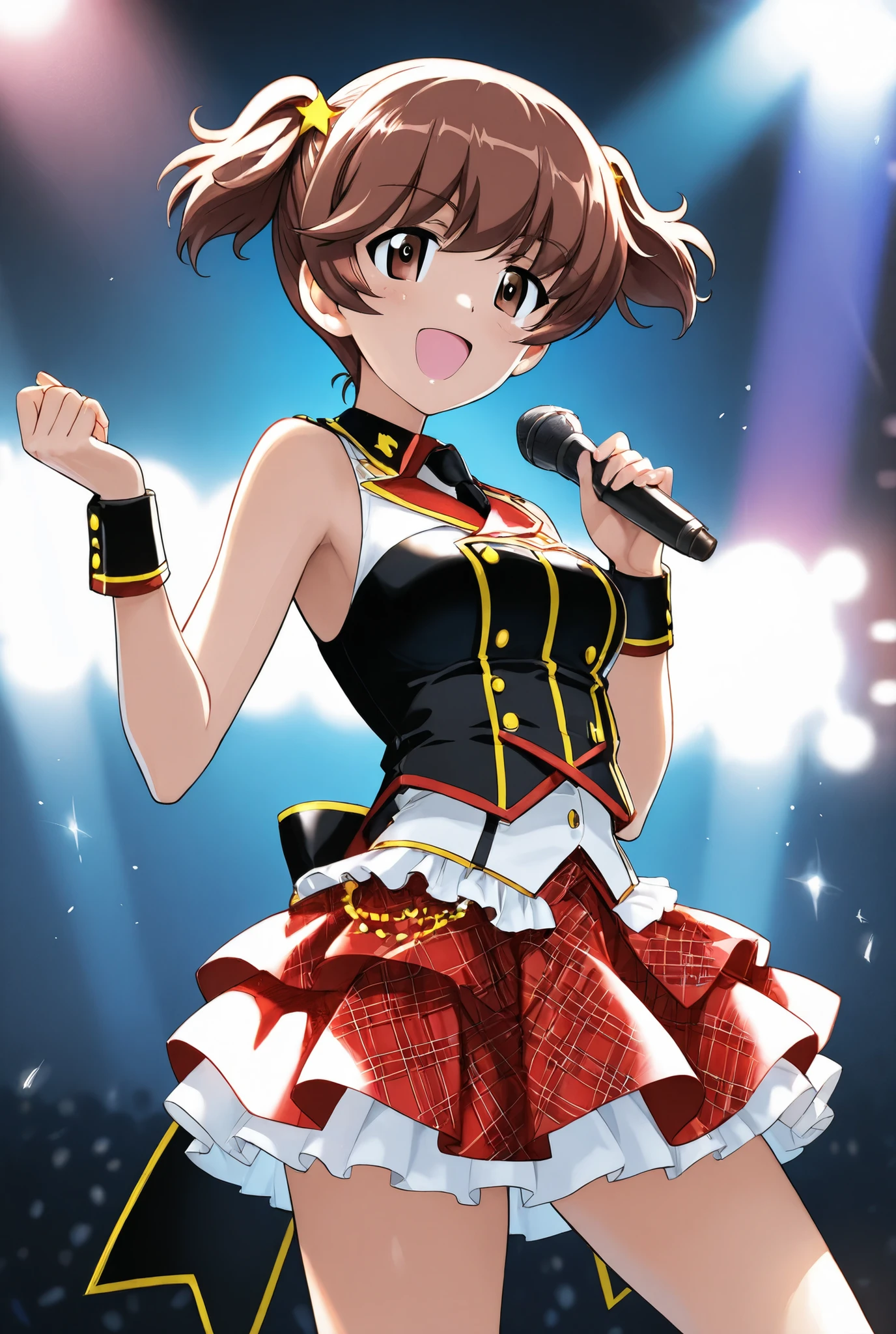 alisa \(girls und panzer\),Idol, 1girl ,Alone,