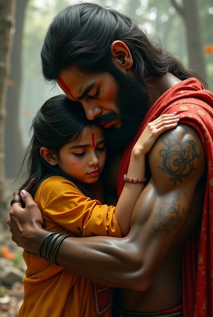 Indian father hardly attacked her small daughter 1000 years before