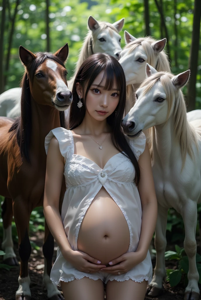 A beautiful Japanese girl with fair skin and angelic features............ She is a ager、Looks like a slender 12 year old. The girl is on all fours and has no clothes on..'a little embarrassing for her. She has a childish appearance with a flat chest. The stage is a cowshed、Milked、mate with a bull、Living with cows、pregnant cow、The atmosphere in the barn is professional and filthy....... ...... The artwork is、Must be realistic, Highly detailed photorealistic quality, high resolution render, Gives a cute and innocent atmosphere. Lighting should be balanced and natural, Beautifully illuminate the scene.、Show nipples、Underpants1becomes a sheet、Show your butt、taiwan wacoal、Gunzilk is squeezed out of her breasts、she is connected to a machine that produces milk、Her breasts are4There is a、the cow is on top、Male genitalia stuck in female genitalia、she takes care of the cows、she is about to give birth to a calf