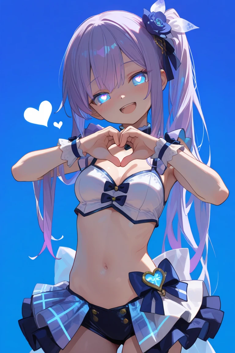 masterpiece, best quality,
1girl, solo,
<lora:kafuu_chino:1>
upper body,
,
blue eyes, light blue hair, long hair, straight hair, hair between eyes, hair ornament, x hair ornament,
flat chest, maid, maid headdress, detached collar, bikini, maid bikini, frills, apron, frilled apron, maid apron, waist apron, detached sleeves, collarbone, navel,
reaching towards viewer ,
blush, surprised, :o, open mouth ,
simple background, white background, heart background, heart, spoken heart