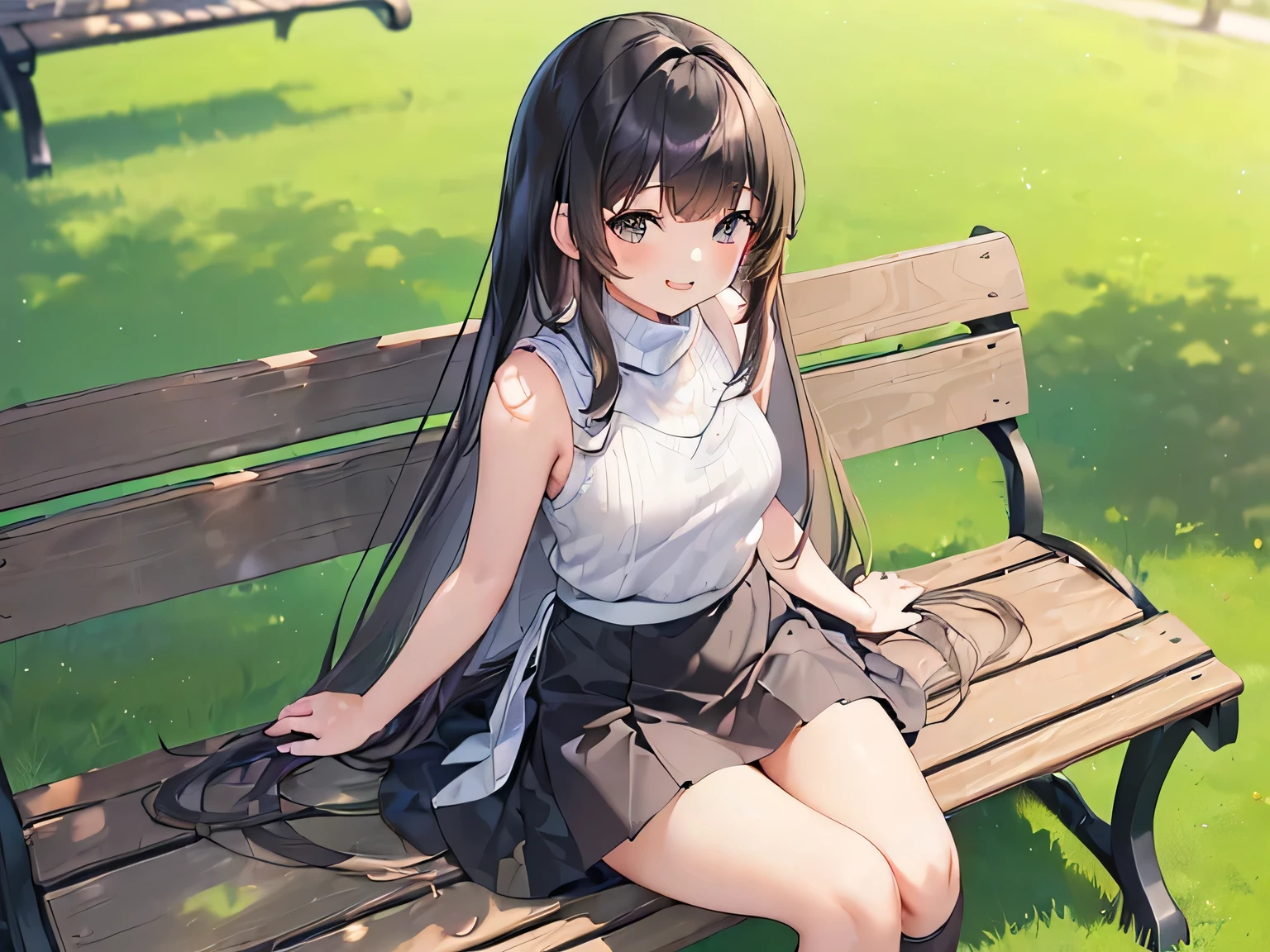 (masterpiece, top quality, high resolution, realistic photos, realistic looking skin:1.1),
(The woman is sitting on a bench in a shopping mall:1.8),
(She is sitting with her legs closed: 1.8),
(Her skirt is so short that you can almost see her panties: 1.8),
(Please use a panty shot of a woman looking straight ahead:1.8),
(Grinning and smiling expression:1.5),
(She is wearing a bright red sleeveless turtleneck knit:1.8),
(She is wearing a dark gray flared mini skirt:1.8),
(She is wearing black, middle boots:1.8),
(Panties are a loud color pattern:1.2),
(She wears panties tightly: 1.8),
(brown hair in a middle ponytail:1.5),
(small face:1.5),
(D-cup breasts:1.5),
(Location: bench in shopping mall:1.5),
1 Japanese girl, solo, full-bodied esbian, beautiful eyes, sparkling eyes, NSFW