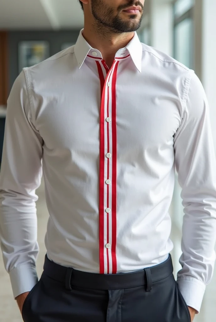 Men's formal shirt with a we put on theme, that looks serious, but it has elements like a pokeball , It can be on the buttons, short sleeve