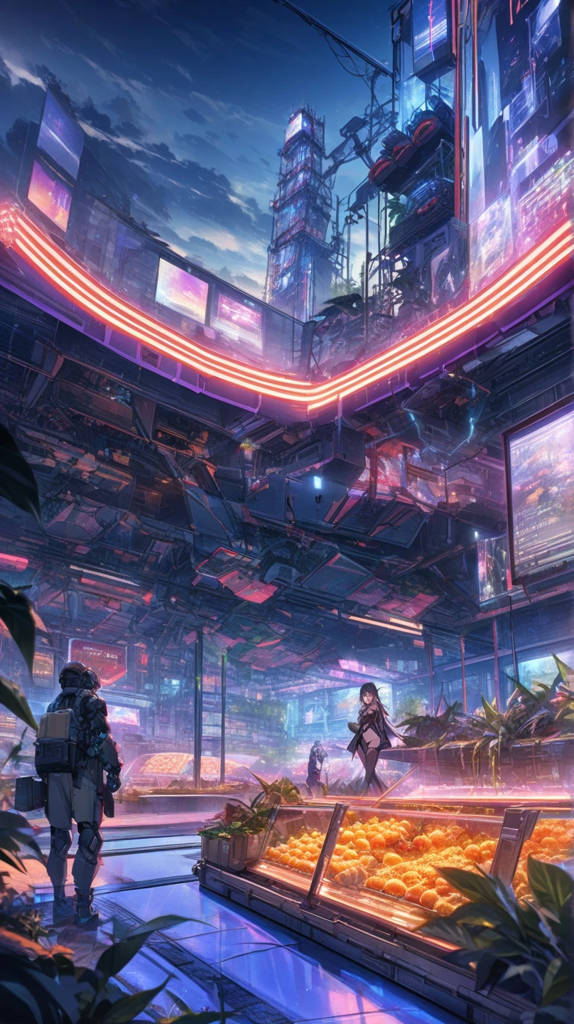 (masterpiece, top quality, best quality, official art, beautiful and aesthetic:1.2),(1girl:1.4),full body,([pink|blue] hair:1.5),extreme detailed,(fractal art:1.3),(colorful:1.5),highest detailed,(Mechanical modification:1.3),(modification:1.2),Maiden,(A complex mechanical conduit is inserted into the back:1.5),catheter,(neon background:1.4),(neon city:1.75),night,large breasts,(gothic_lolita:1.2),high heels,(:0.95),makeup,blush,(cyberpunk:1.4),((looking at viewer:1.3)),((looking back)),Sofia Boutella, brunette, tanned, medium tits, anime girl, sexy