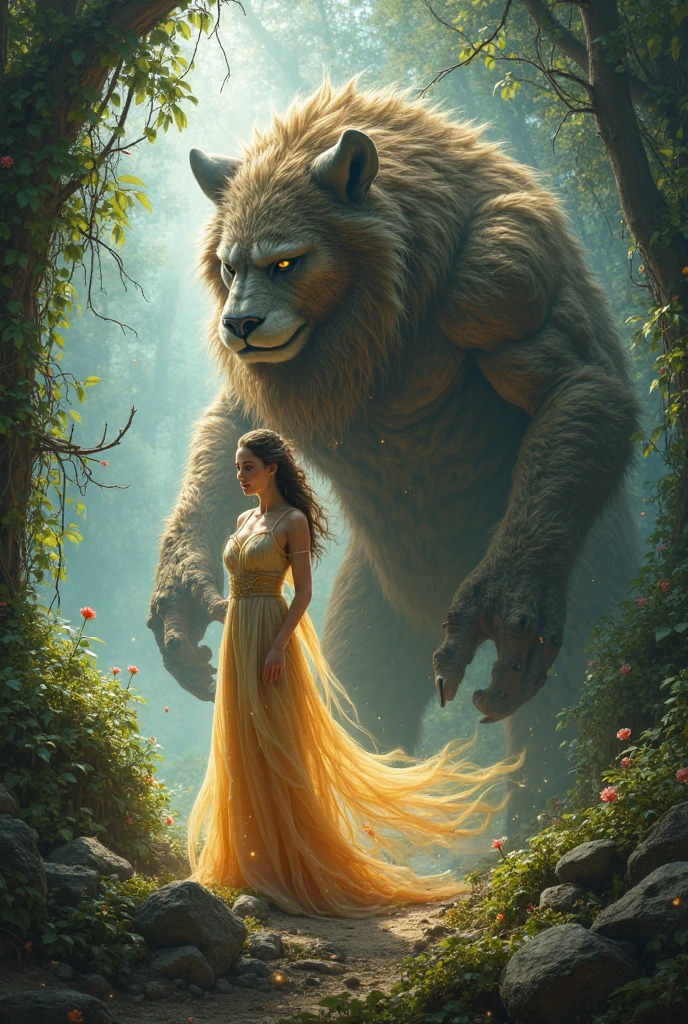 blonde princess and the beast shopping at the mall