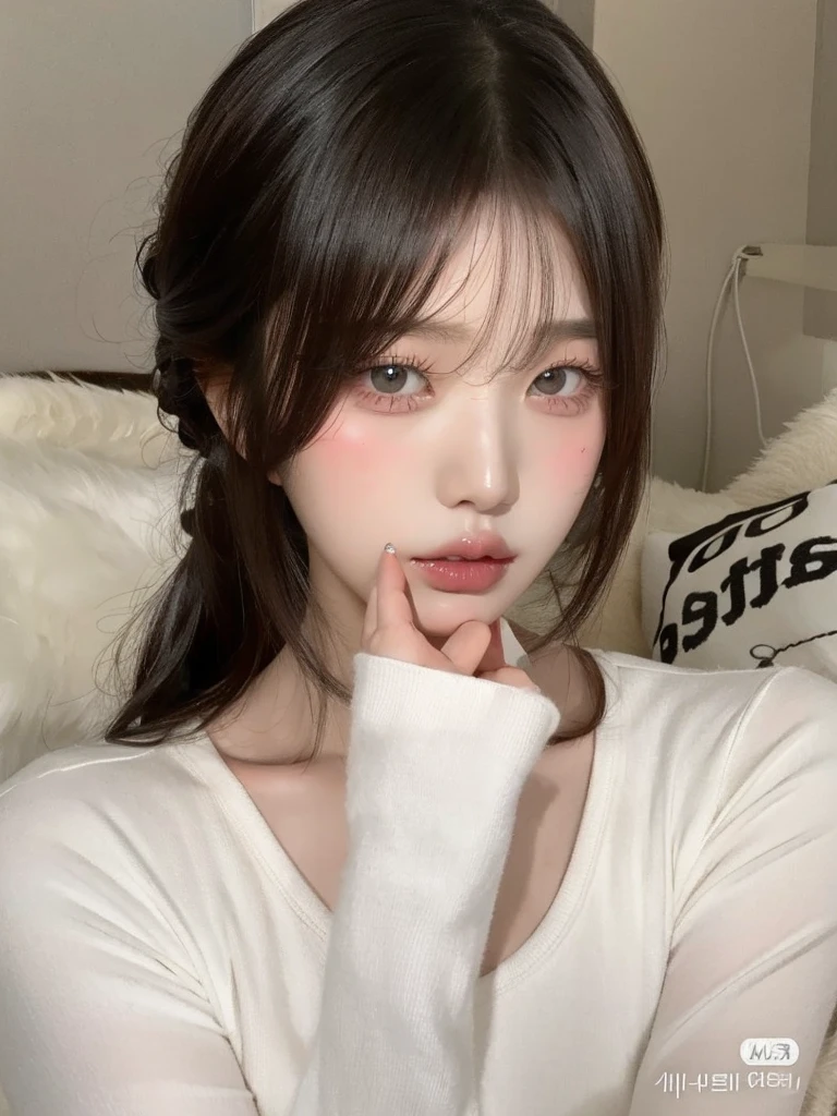 Jang Wonyoung, sexy girl, beautiful girl, idol, blonde hair, big tits, cute