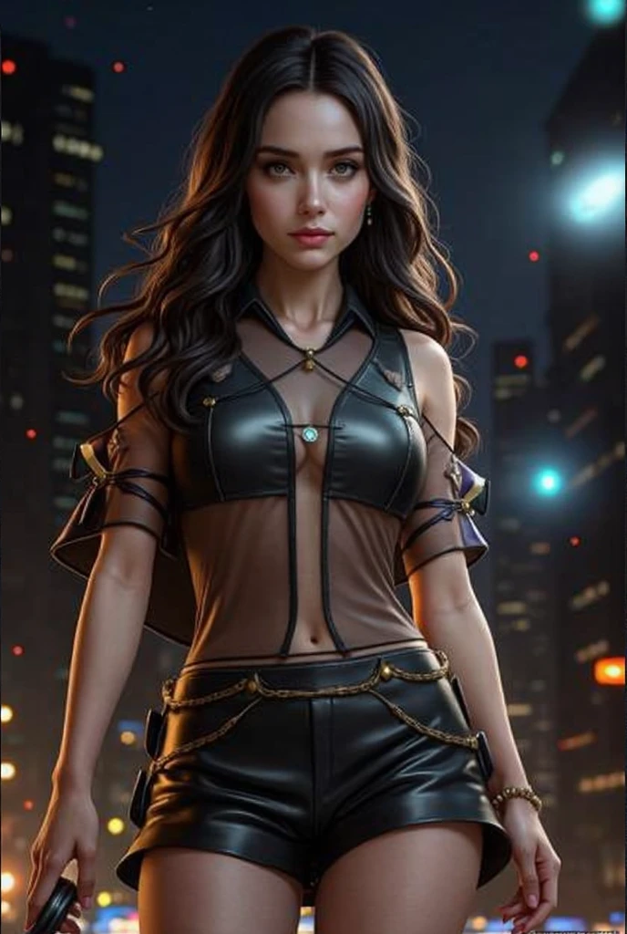 (backlighting,navel:1.2,black hair),raining night,city,A beautiful woman wearing school uniform on the bustling streets of Gintama, surrounded by vendors, beautiful portrait of a stunning goddess girl, beautiful detailed face, porcelain skin, half body shot, centered, ultra soft lighting, symmetry, intricate, elegant, highly detailed, photorealistic, artstation, concept art, smooth, as imagined by greg rutkowski and borris vallejo, cover, vogue style,Intricate details, highly detailed, volumetric lighting, 4k rendering, archive photography, hyper realistic texture, dramatic lighting, unreal engine,