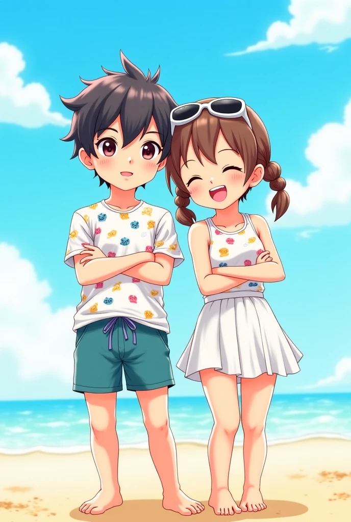 score_9,score_7_up, score_6_up, 1girl, source_cartoon, source_anime,breathtalking Scenery,watercolor,smooth soft skin, natural skin,watercolor, anime screencap,mjm,brs
BREAK
(loli:1.9),(little female child:1.9),(oppai loli:1.5), (large breasts:1.3),(disproportionate breasts:1.5),(loli toddler:1.4),(mini girl:1.3),(4 yo:1.3),(Toddler body:1.4),(muffin top:0.8),(preschooler:1.1),(infant:1.1),(baby face),round face,
BREAK
high ponytail,(reddish purple hair:1.7),highlight on eyes,(purple eyes:1.1),diagonal bangs,(smug face:1.2),doyagao,open mouth, ultra cute face,kawaii,skindantation,oily skin, beautiful eyes, detailed eyes,happy,puffy eyes, smile,
BREAK
(see through over-sized extra long:1.2) t-shirt, short sleeves, (shadows of body:1.5),swim wear over (transparent thin:1.2) over-sized extra big shirt,((back light:1.5),sun set,background over (transparent thin:1.2) over-sized extra big shirt,
BREAK
dynamicpose,sea,wave,island,tropical,dynamicangle,breathtalking background, outdoors,pastelcolor,