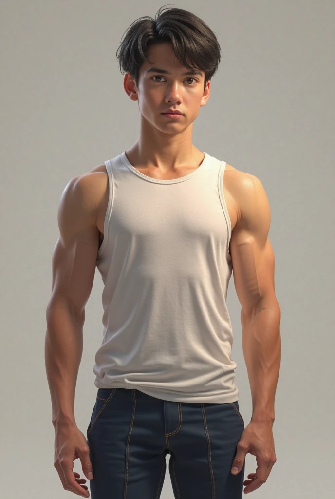 a handsome and cute tall white skin tone asian boy with thick stylish black hair, light pink lips, showing abs, wearing black pants, full body shot, (best quality,4k,8k,highres,masterpiece:1.2),ultra-detailed,(realistic,photorealistic,photo-realistic:1.37),hyper detailed face, sharp focus, physically-based rendering, vivid colors, cinematic lighting, intricate details, elegant pose, dynamic composition, dramatic shadows, warm color palette