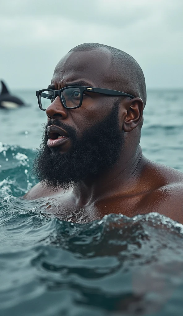 a naked black man with an erect is sinking underwater, a underwater horror scene, floating underwater in a lake, swimming deep underwater, humans hide in the underwater, nymph in the water, submerged, underwater combat scene, sinking underwater, swimming underwater, thalassophobia, submerged underwater, floating drowned, in the deep, submerged underwater, bubbles everywhere
